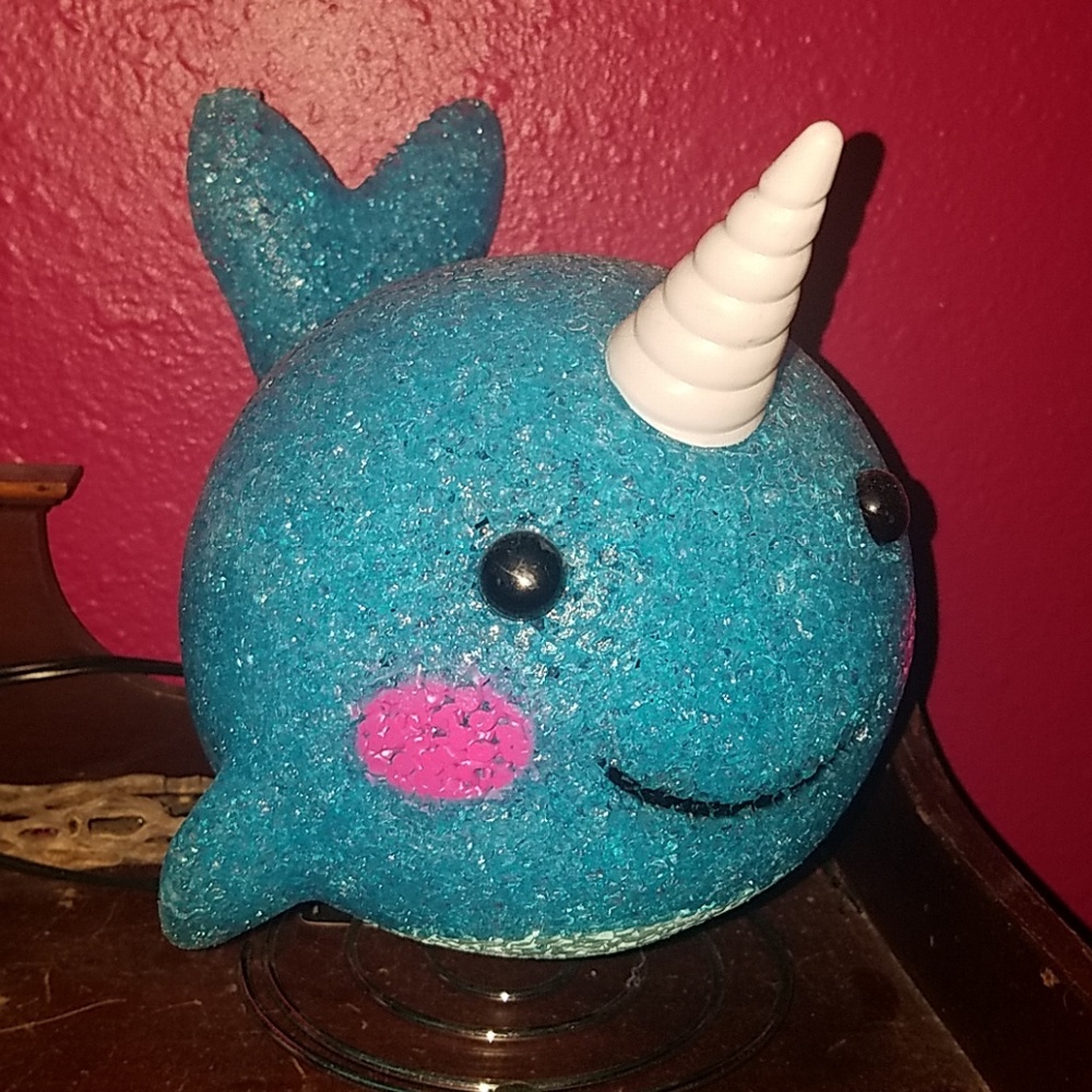Cute narwhal lamp